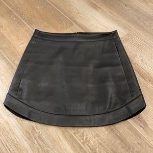 BCBGMAXAZRIA leather skirt